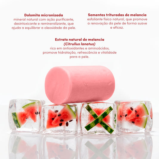 Benefícios do Sabonete Esfoliante Melancia com sementes da fruta