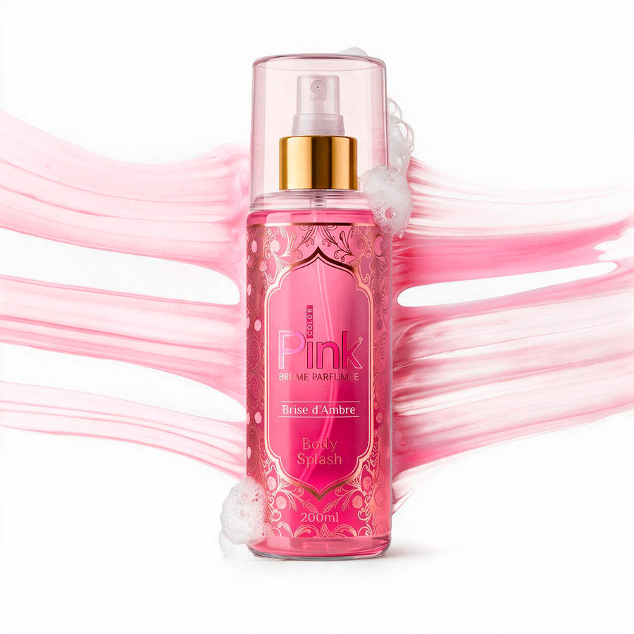 Body splash Brise d'Ambre com tecido rosa esvoaçante